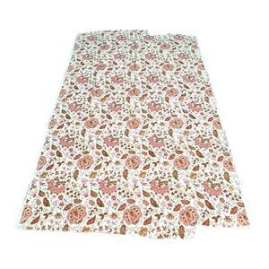 Waverly Bonded Fabric Plymouth Paisley 48.25X67Floral Print Cotton Pink Green